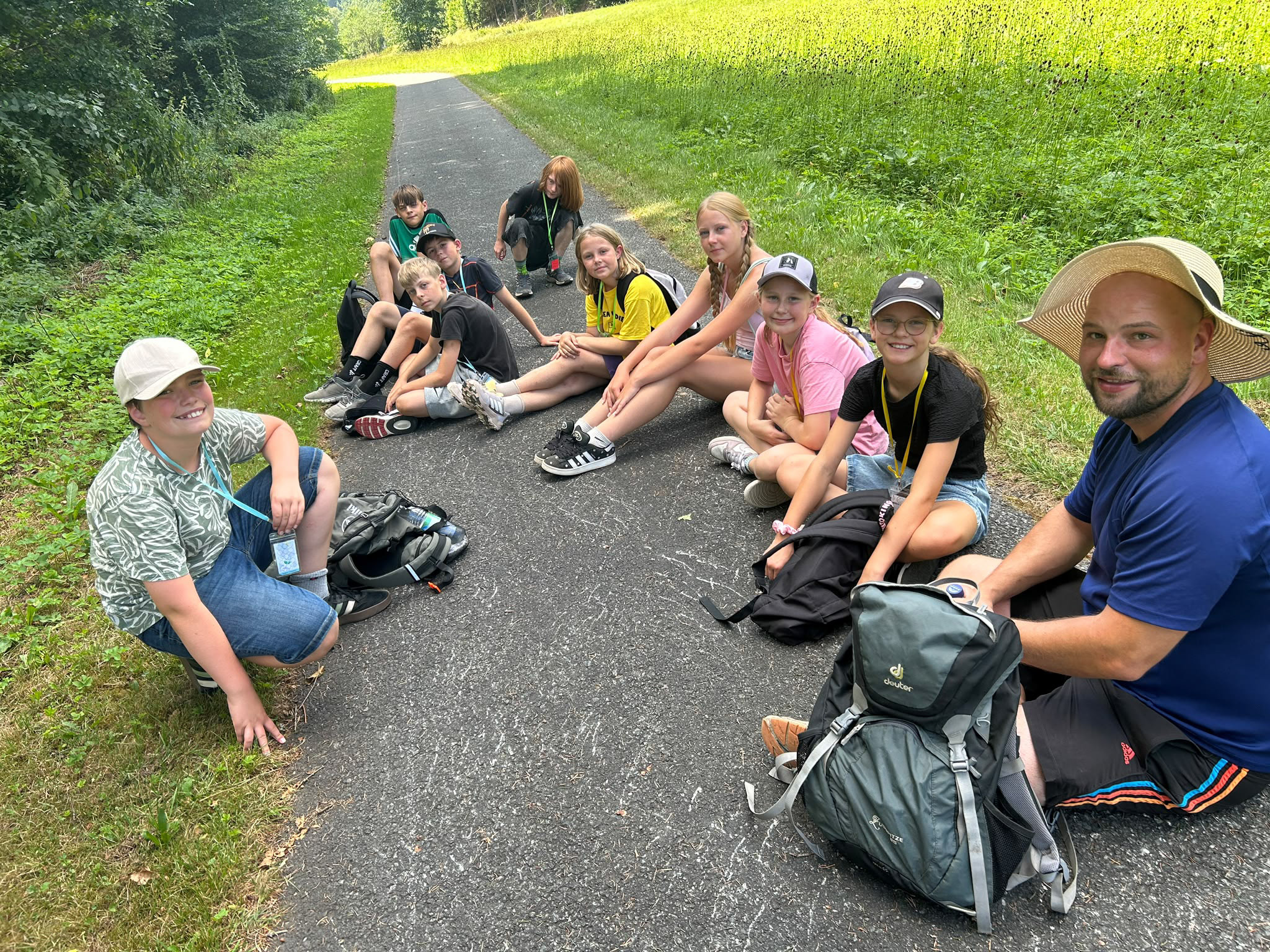 Eine Gruppe unterwegs beim Tagesspiel (Foto: KJ Naila/Selbitz)