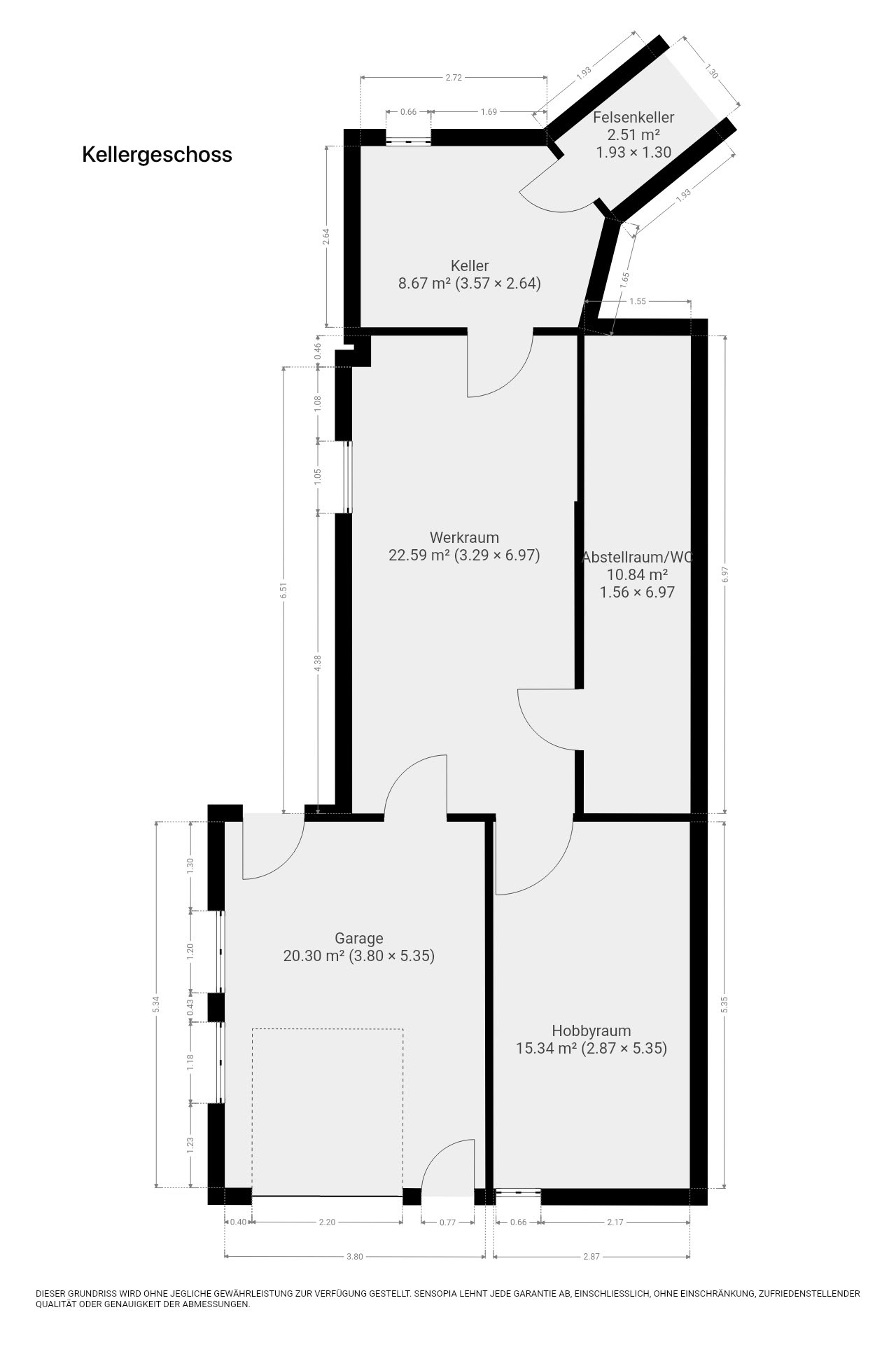Grundriss Kellergeschoss Am Pfarrberg 11