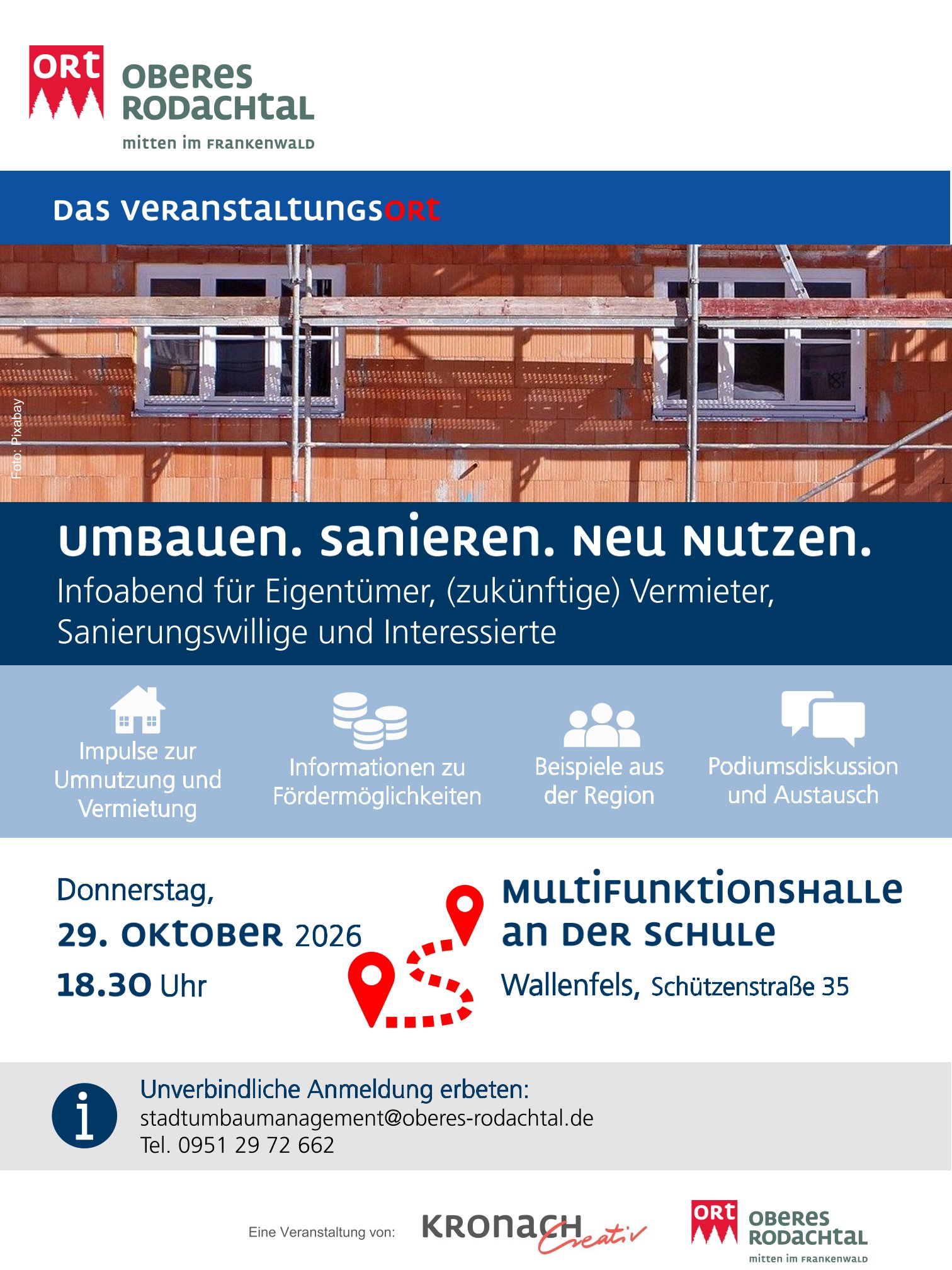 Infoabend Umbauen, sanieren, neu nutzen (Foto: Stadtumbaumanagement)