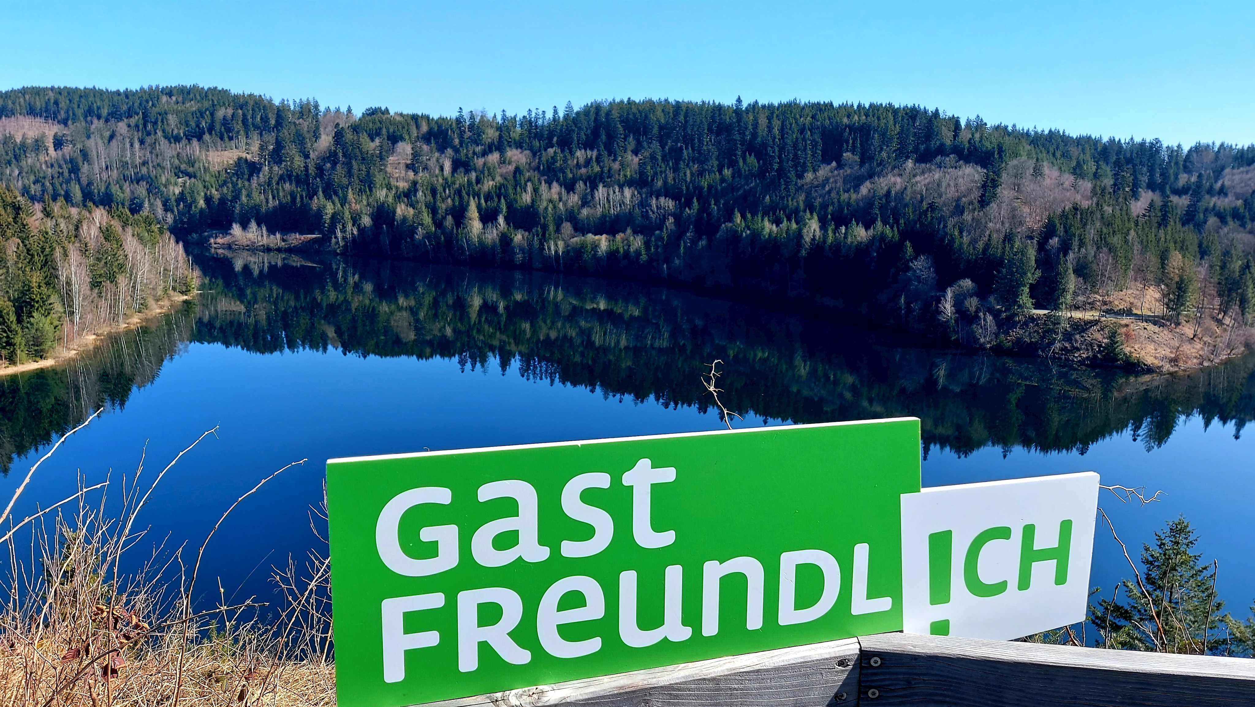 Der Ködelblick oberhalb der Trinkwassertalsperre Mauthaus