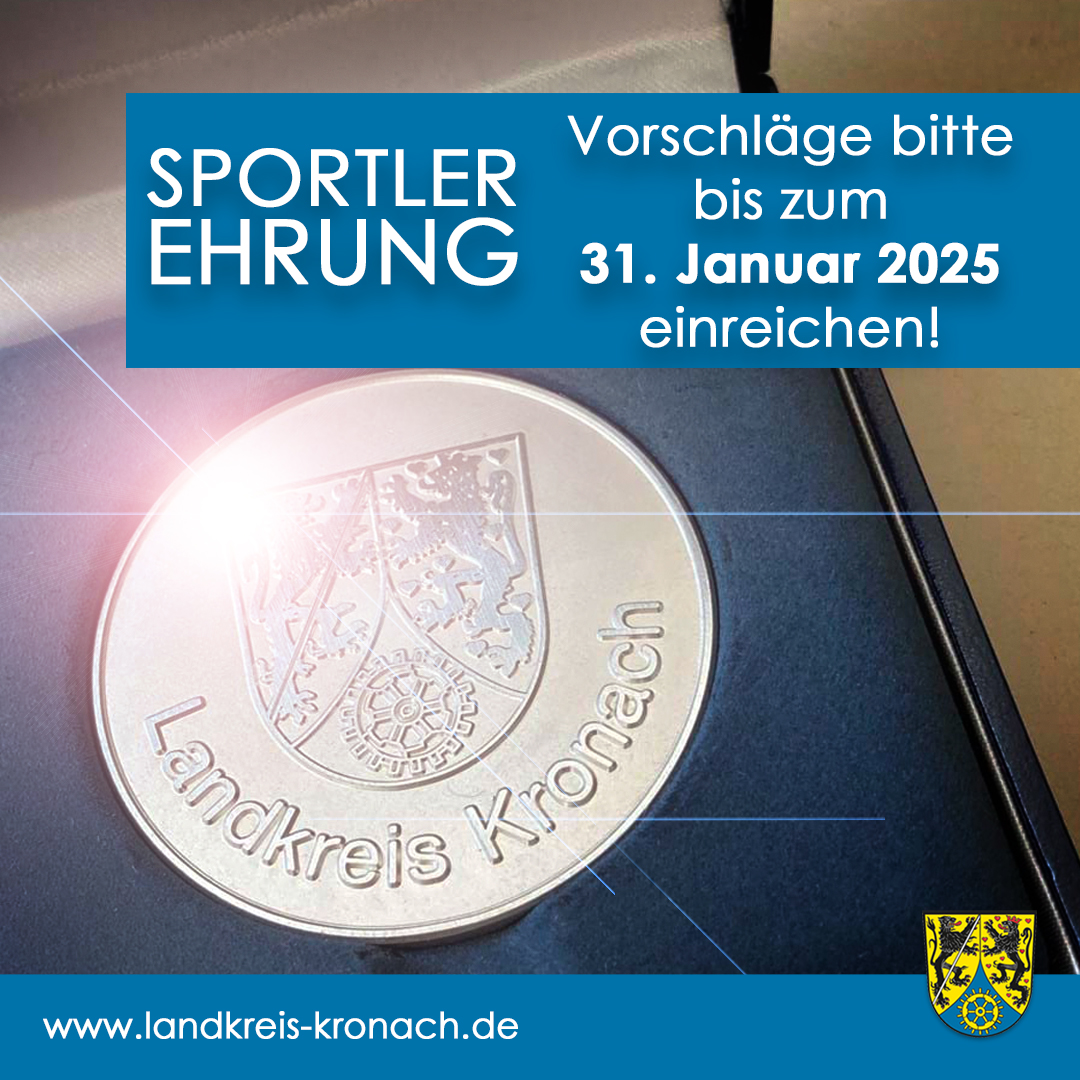 Sportlerehrung 2025 Landkreis Kronach (Foto: Landratsamt Kronach)