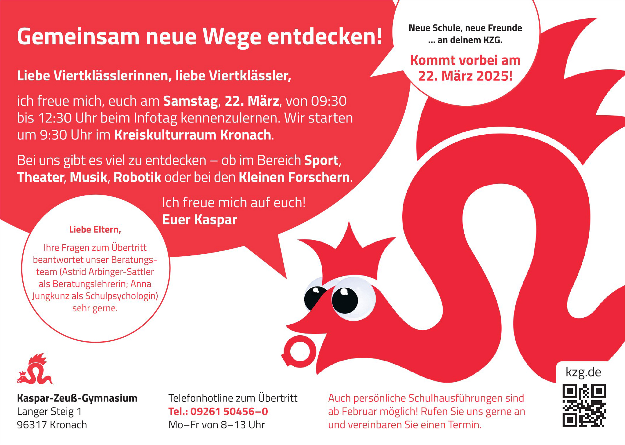 Infotag zum Übertritt am KZG