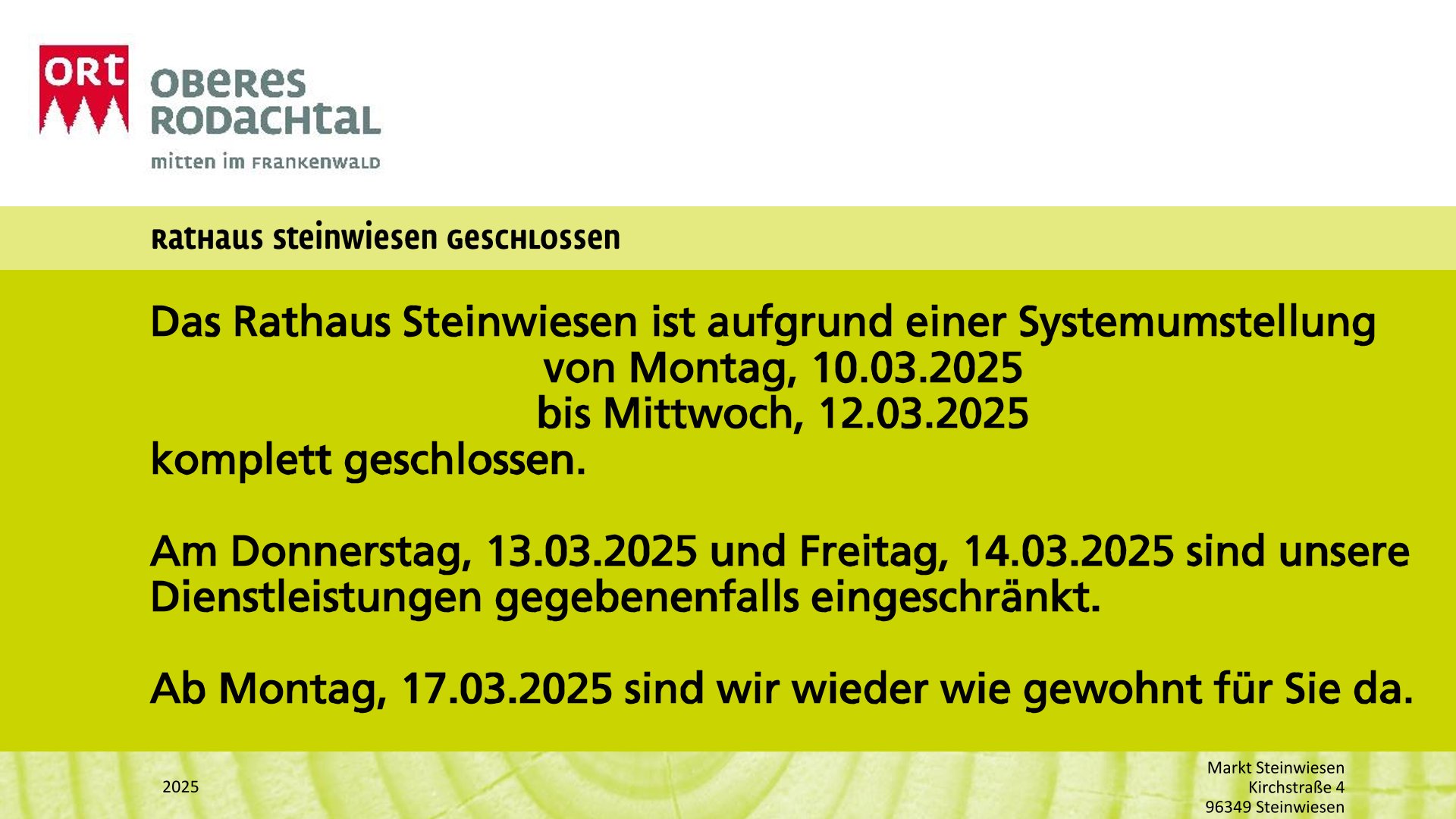 Rathaus geschlossen (1)