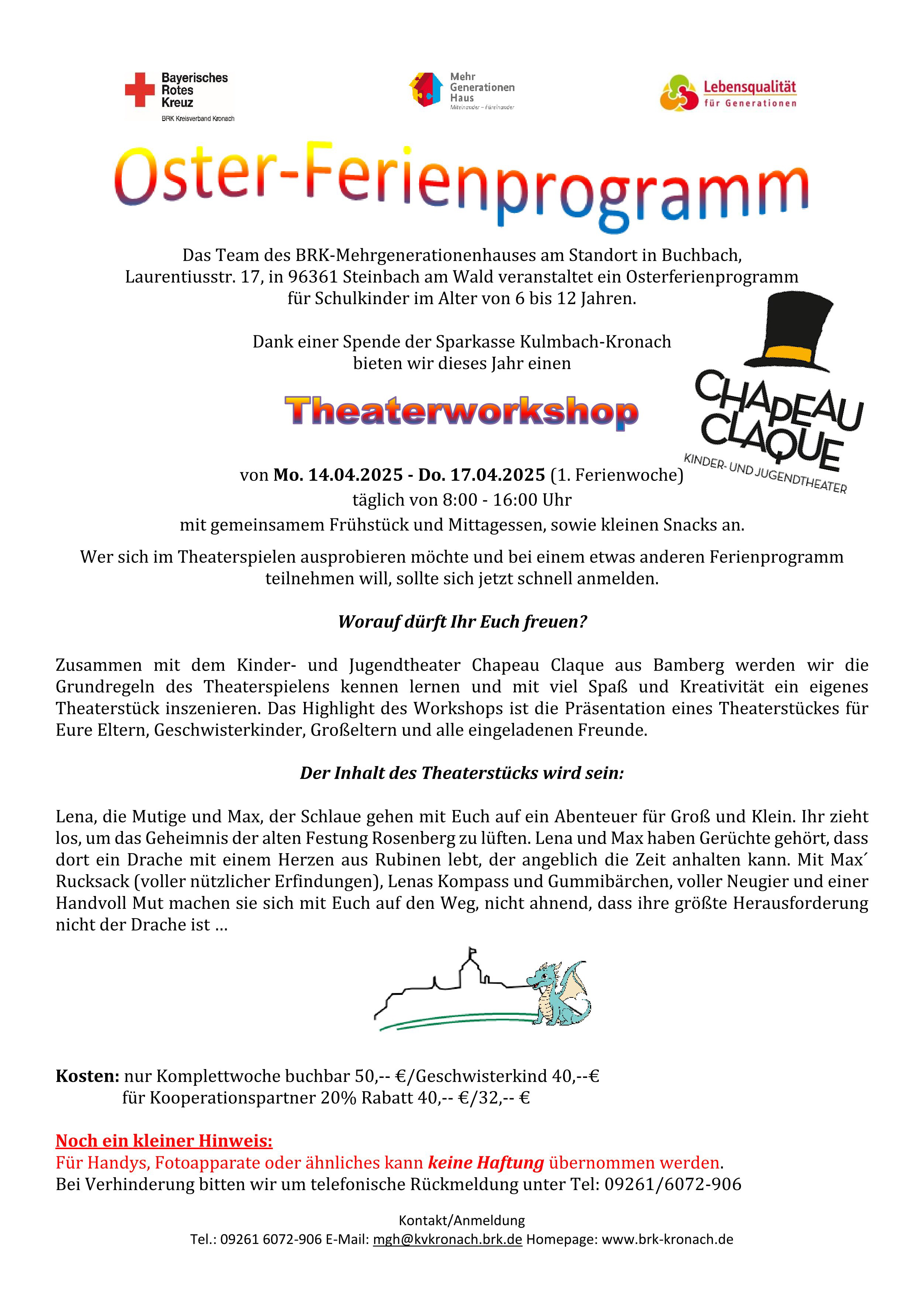 Oster-Ferienprogramm BRK