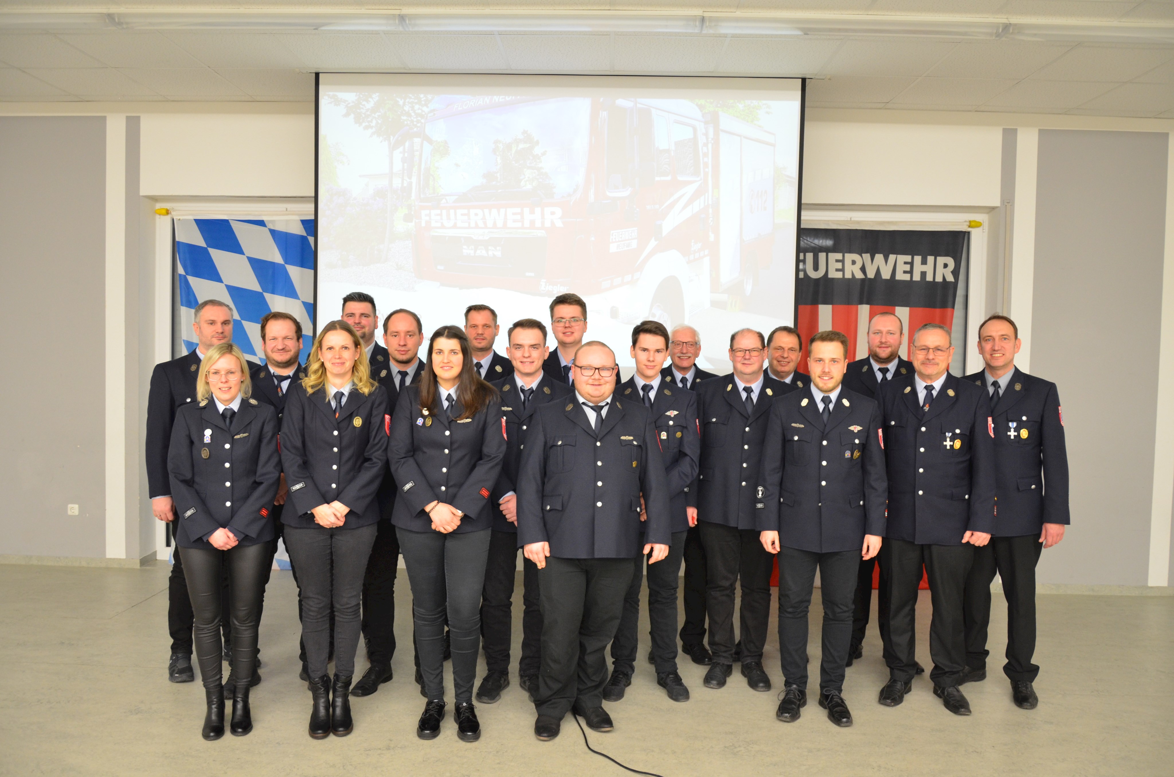 Neuwahlen der Vorstandschaft 2025 der Feuerwehr Neufang.