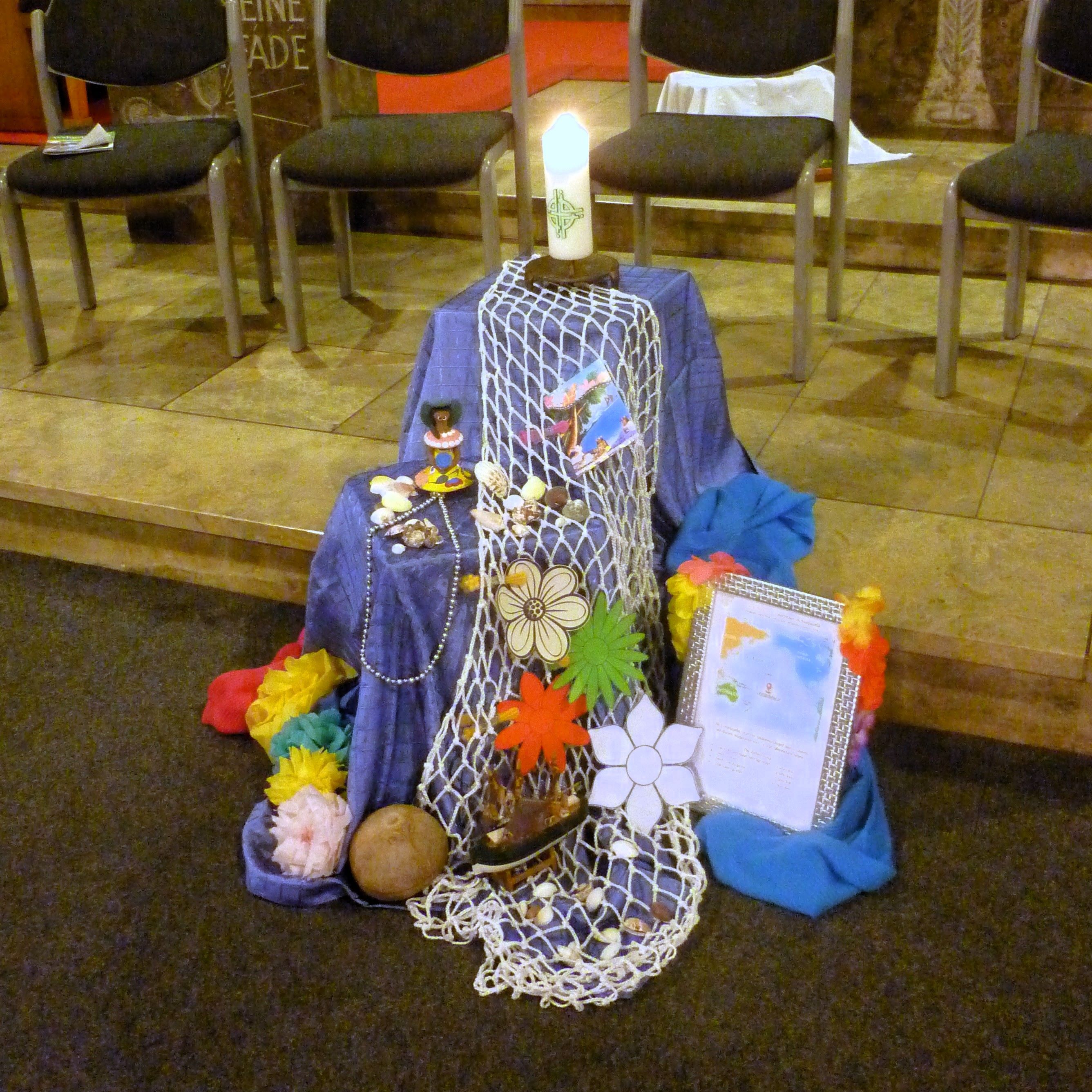 Anschaulich war der kleine Altar zum Weltgebetstag in Nurn. (Fotos: Deuerling)