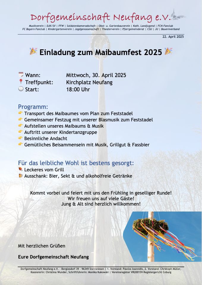 Maibaum Neufang 2025