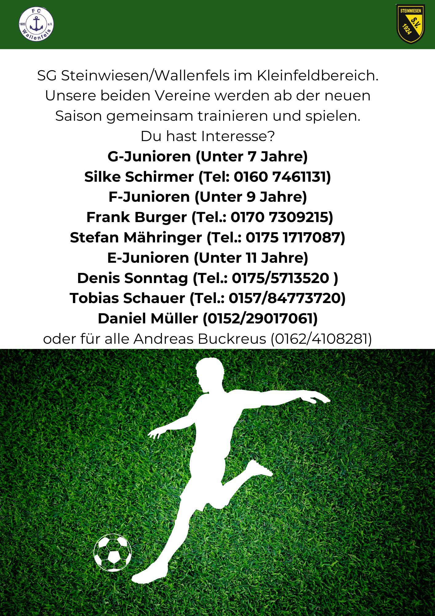 Fußballbegeisterte Kinder aufgepasst