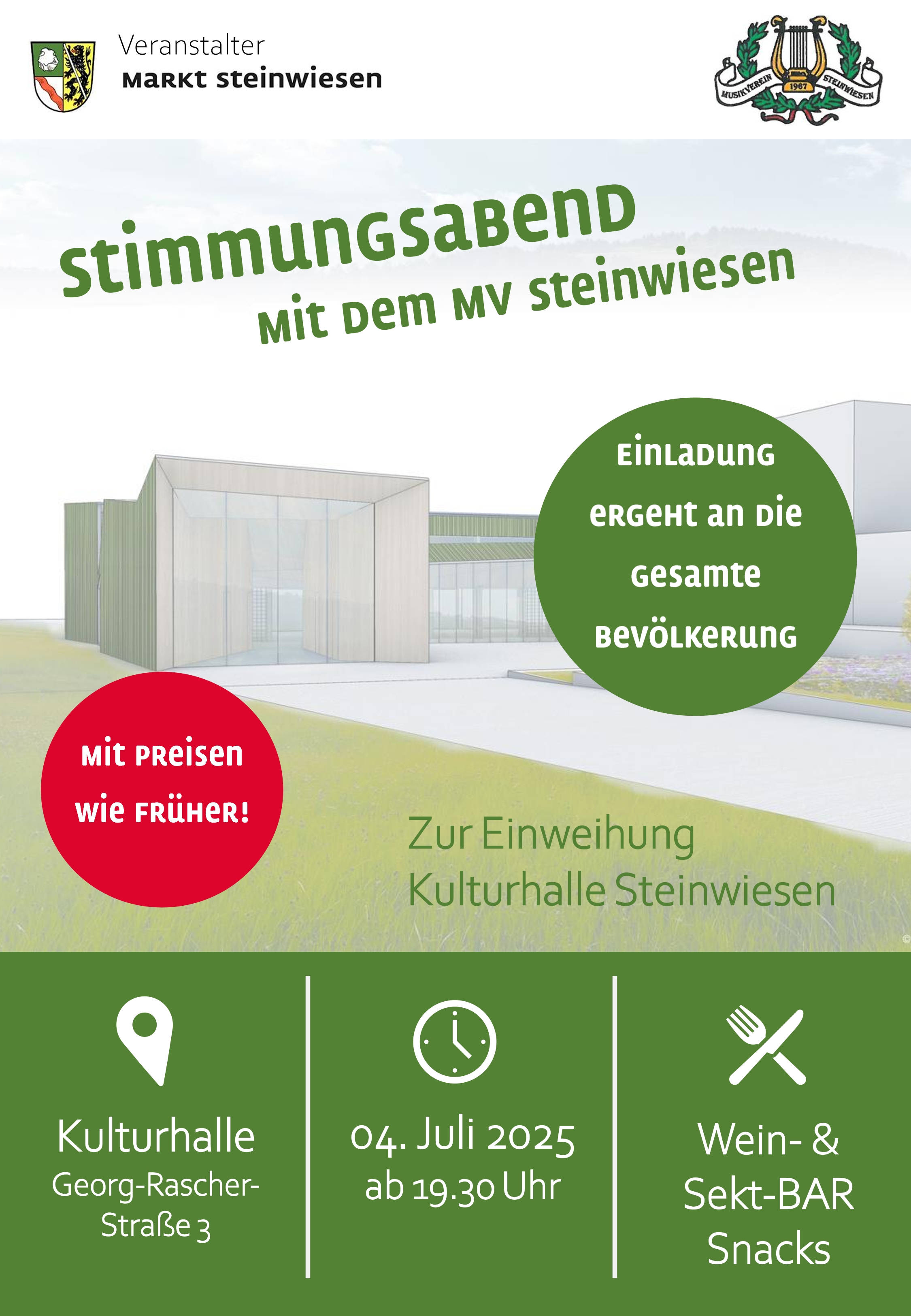 Plakat Einweihung