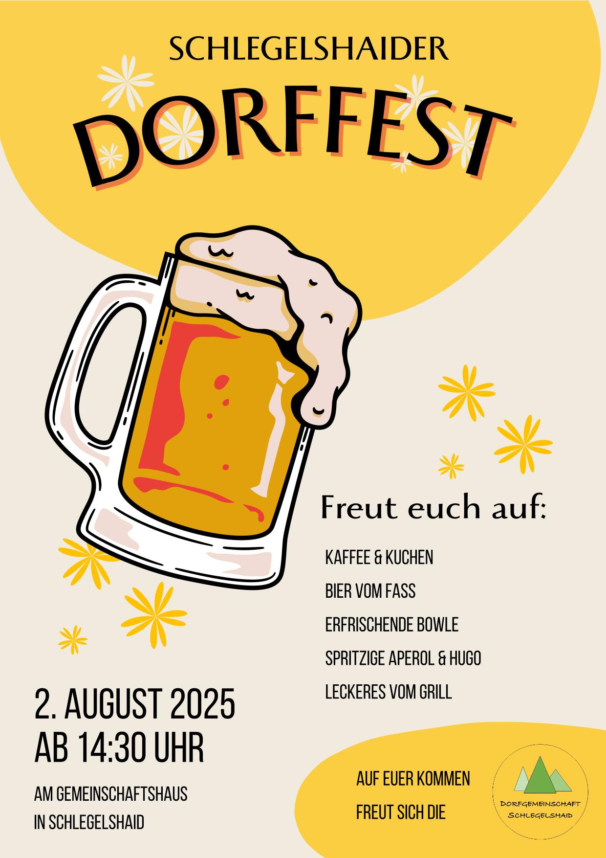 Dorffest der Dorfgemeinschaft Schlegelshaid