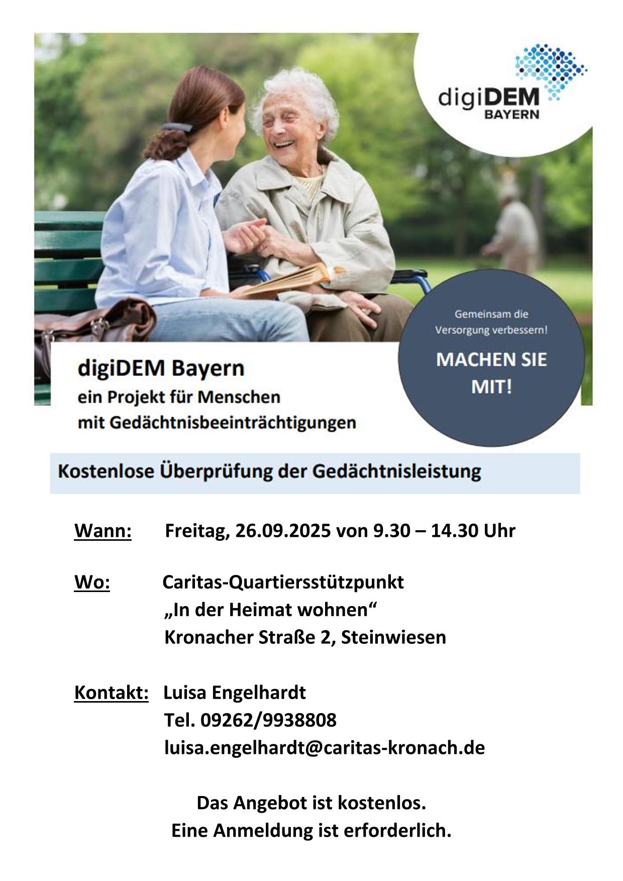 digiDEM - Kostenlose Überprüfung der Gedächtnisleistung