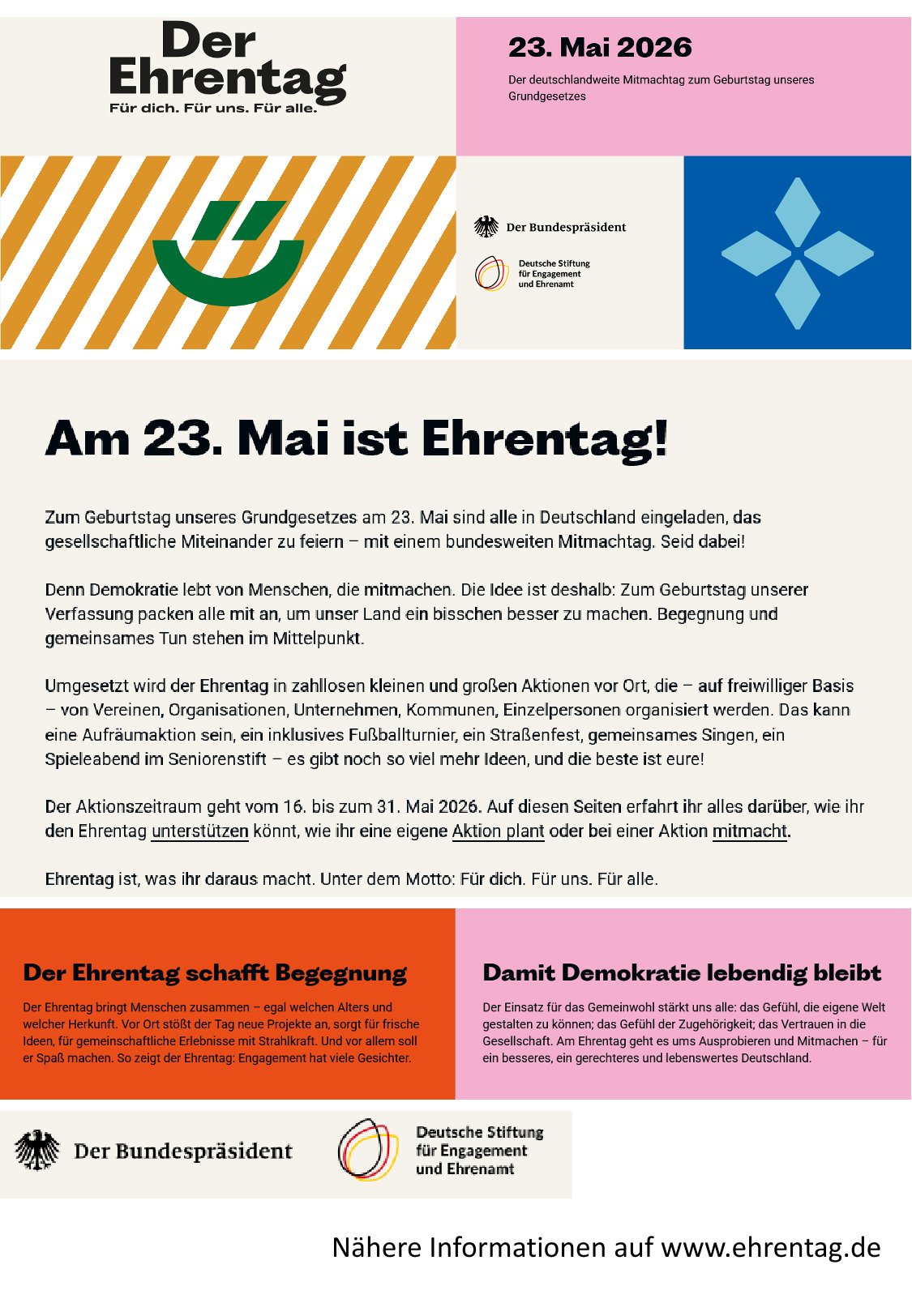 Ehrentag der Deutschen Stiftung für Engagement und Ehrenamt