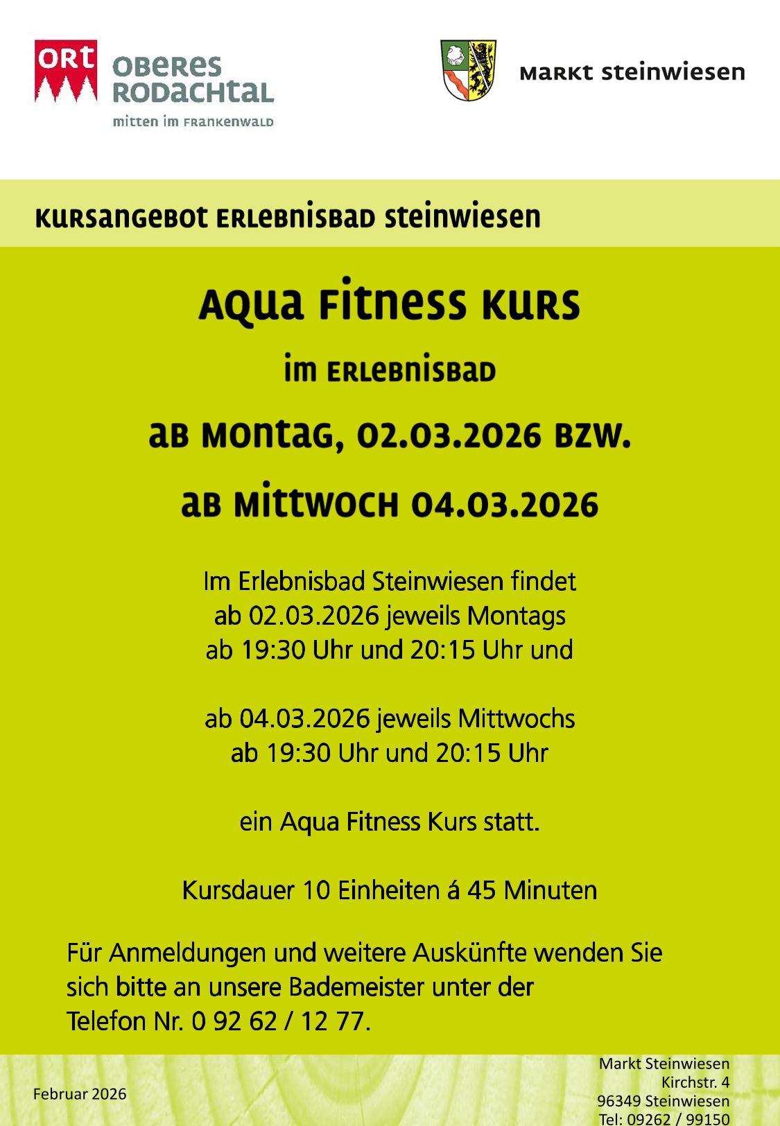 Aqua Fitness Kurs